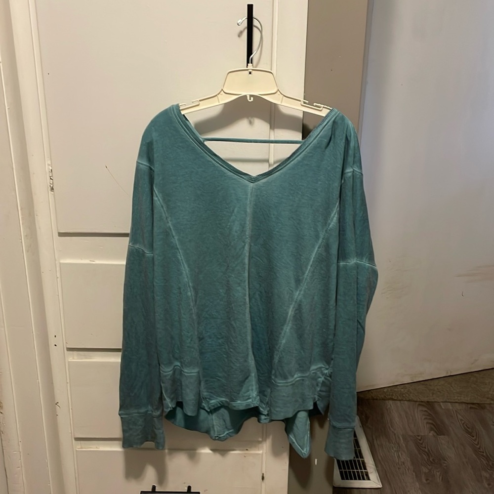 Maurice’s Women’s Size Xl Long Sleeves Blue Shirt 👕.
